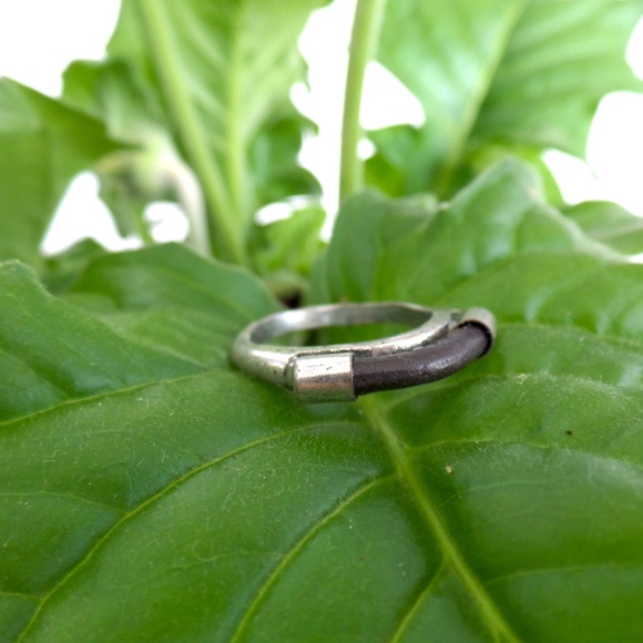 Rustic Brown and Silver Marc Jacobs Ring - Picture 2 of 3